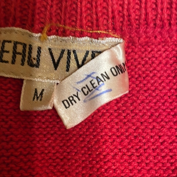 Red Sweater Midi Skirt - Picture 9 of 9